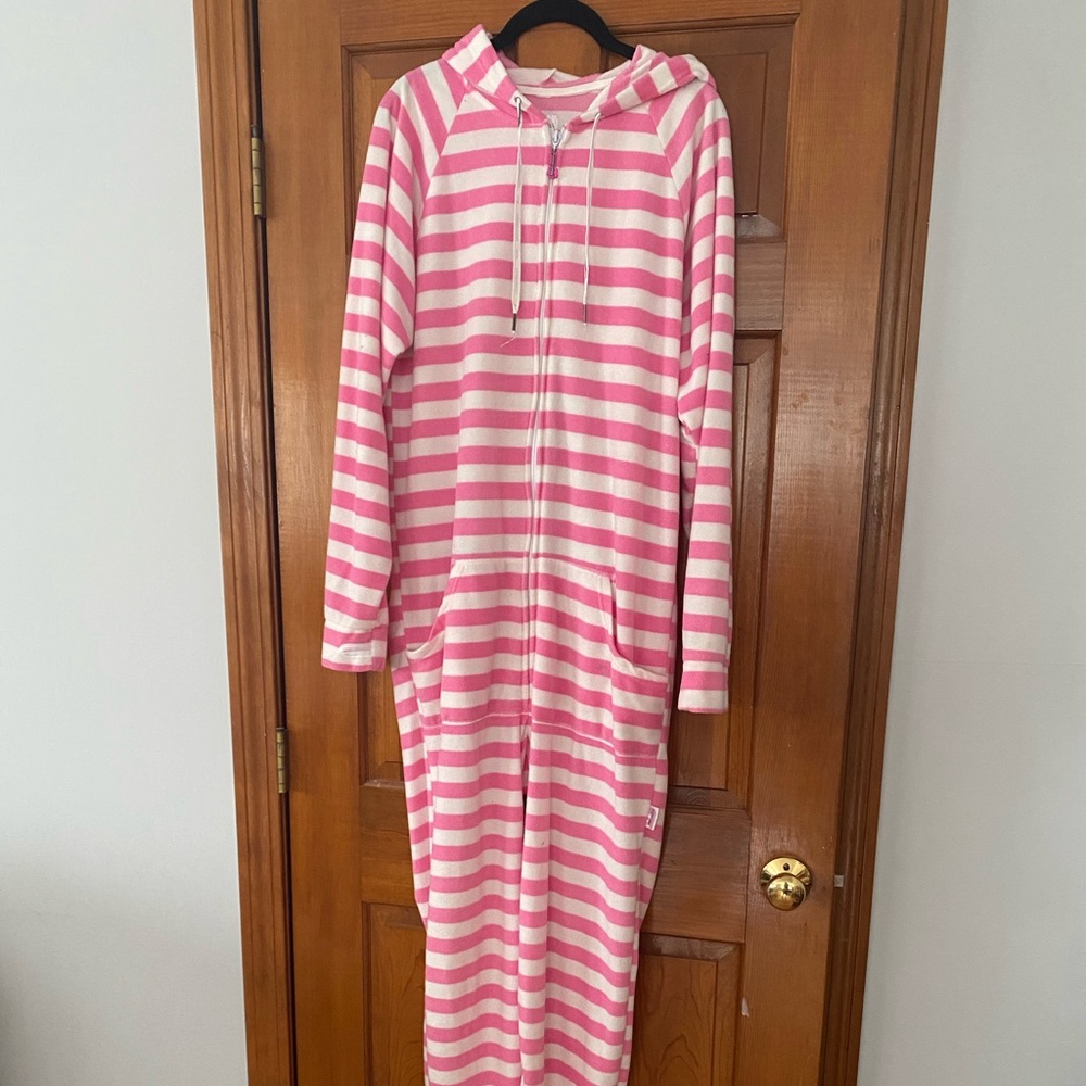Striped Pink and White Medium Pajamas